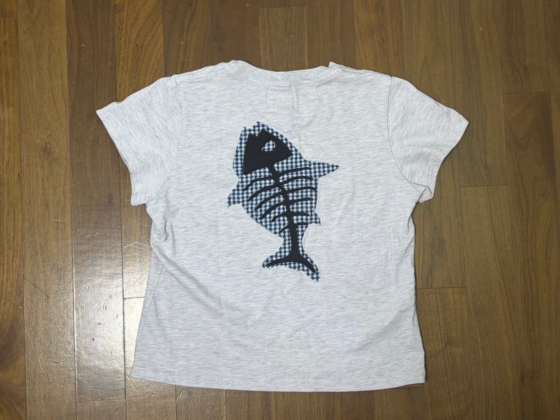 탄산마그네슘 이자반 고등어 티셔츠 라이트 핑크 (우먼) 상품이미지3