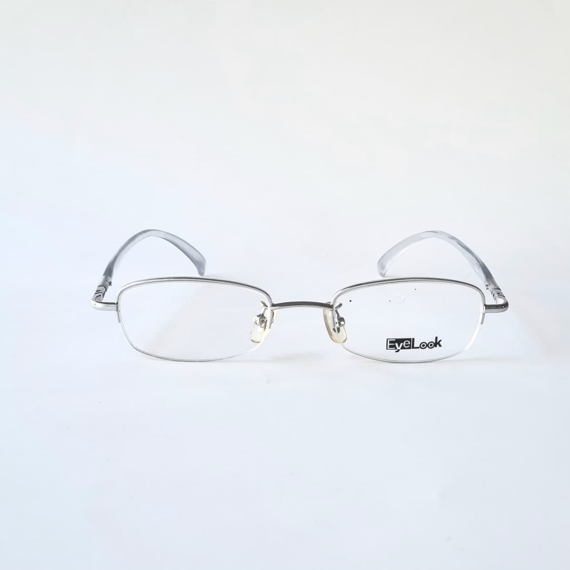 데드스탁 빈티지 실버 메탈 하프림 안경테 776 상품이미지1