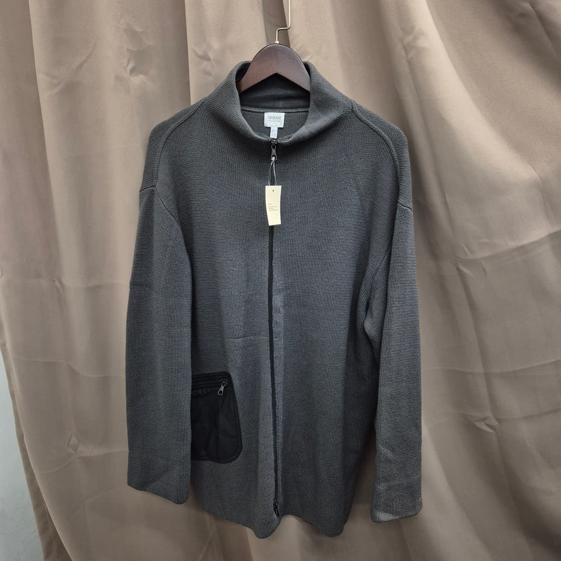 아르마니 남성 니트 집업 가디건 50 상품이미지1