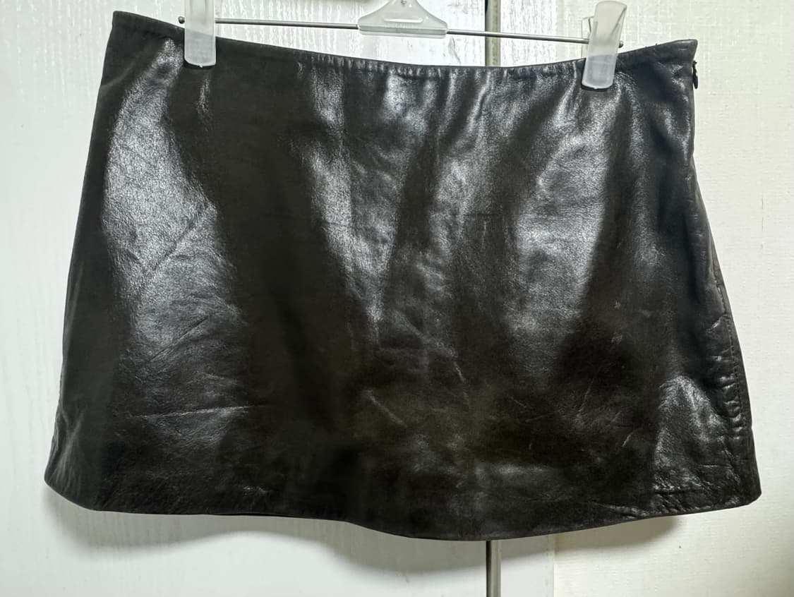 자라 양가죽 미니스커트 상품이미지1