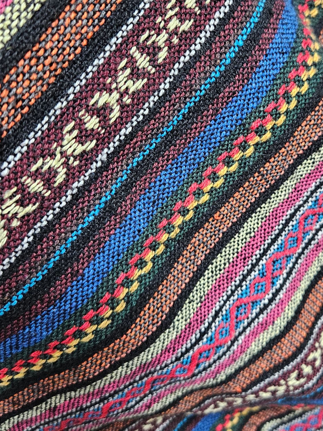 에스닉 패턴 크로스백/모리걸 빈티지/희귀 히피 상품이미지4