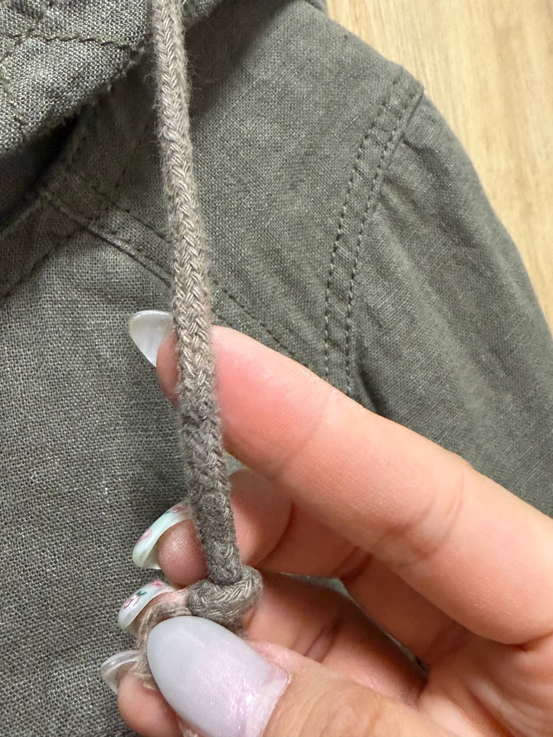 어쓰뮤직 모리걸 후드 야상 하구미 스즈코 상품이미지8