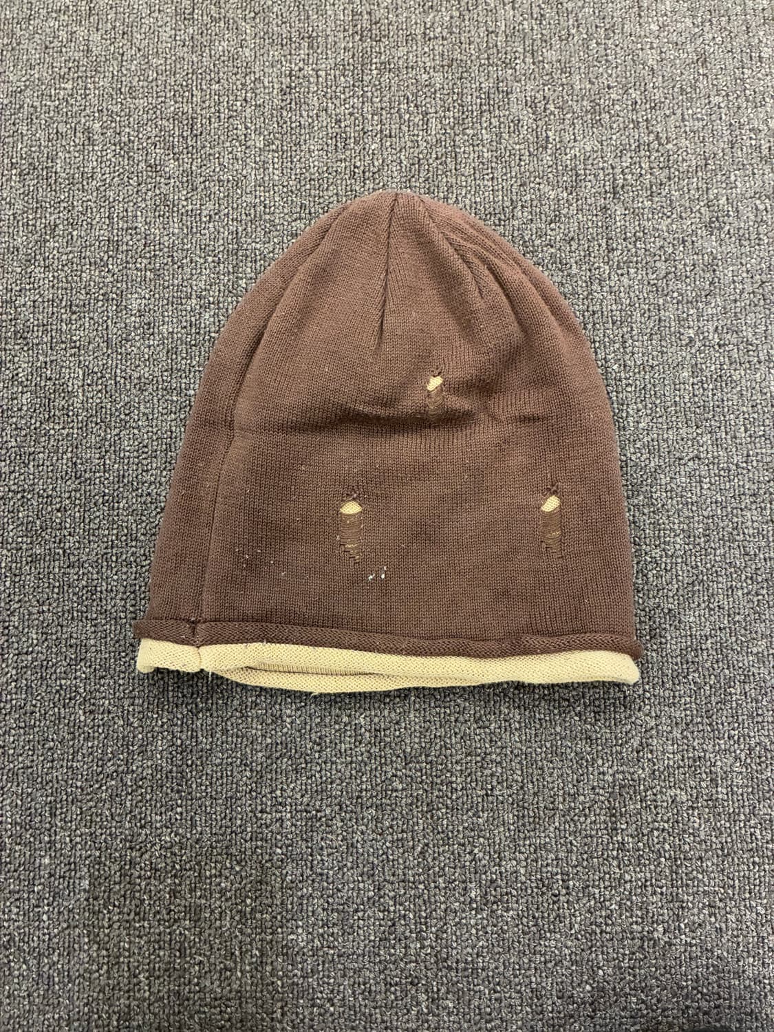 빈티지 여성 데미지 디자인 프린트 비니 상품이미지3