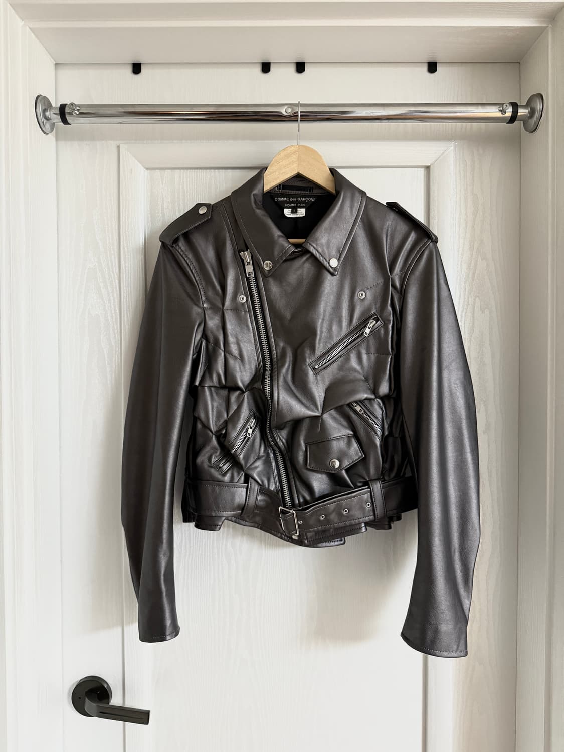Faux Leather Riders Jacket 상품이미지4
