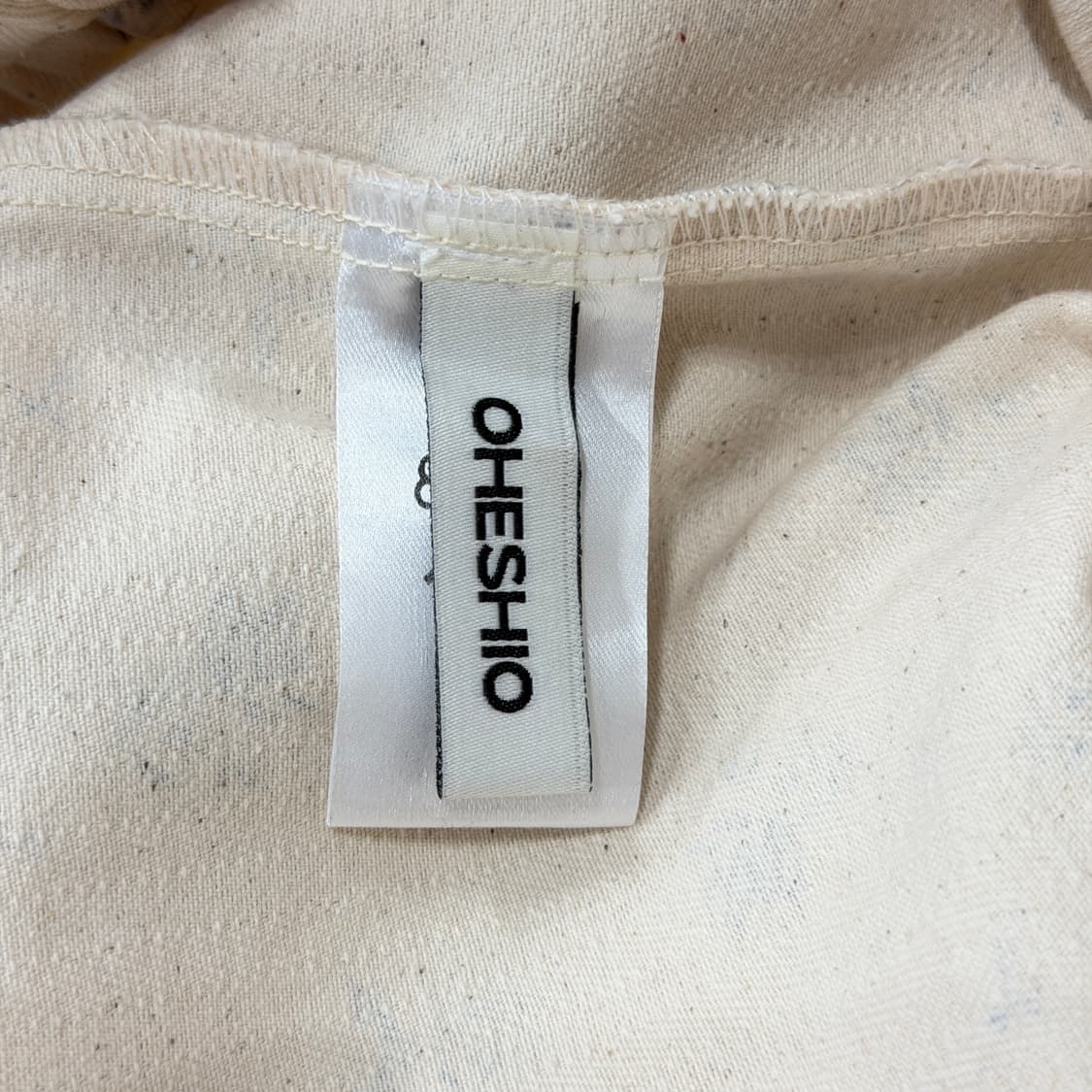 오헤시오 플로럴 카펜터 팬츠 크림 상품이미지6