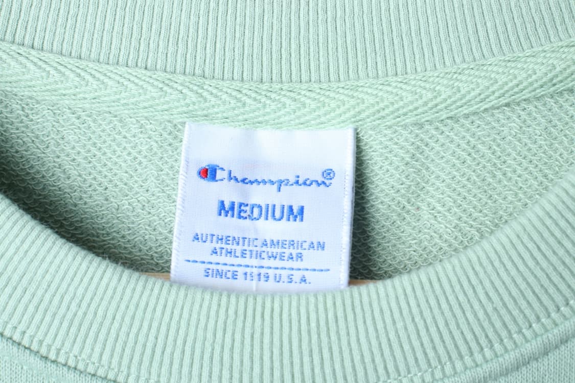 W(S-M) 챔피온 반팔 티셔츠 연그린 스웻 무지 민트-H32536 상품이미지6