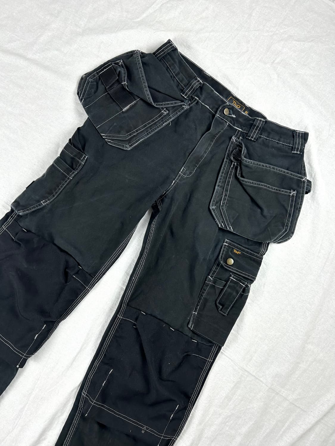 T&P Workwear 스티치 빅포켓 카고 팬츠 상품이미지2