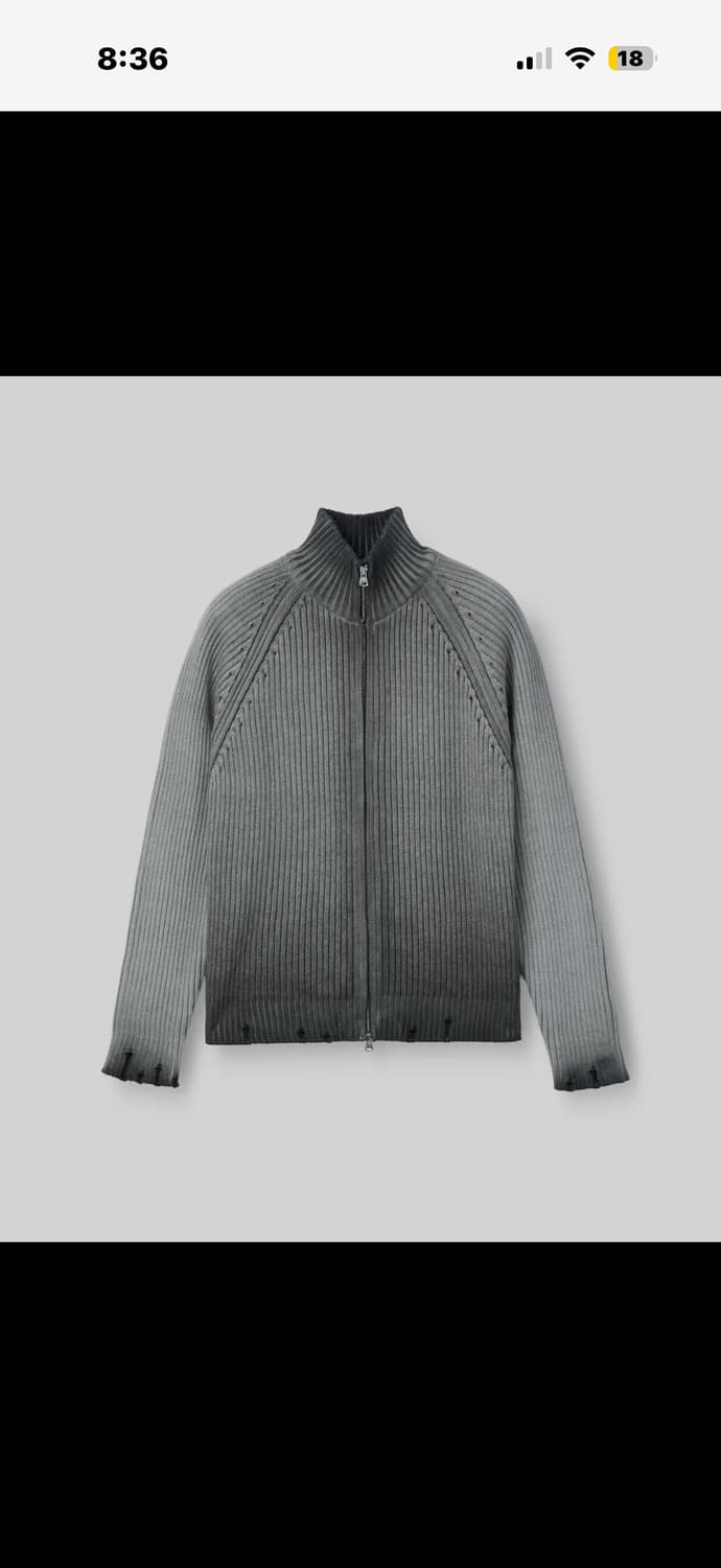 Musk zip-up knit 집업 니트 상품이미지1