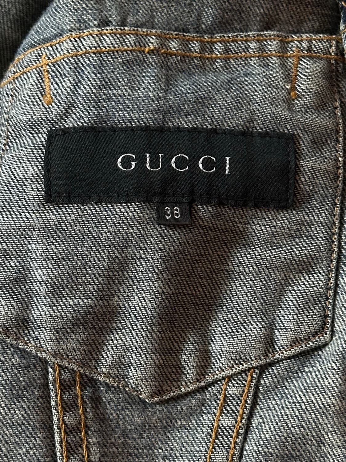 Gucci 구찌 녹워싱 G-Jean Distressed 인디고 데님자켓 상품이미지6