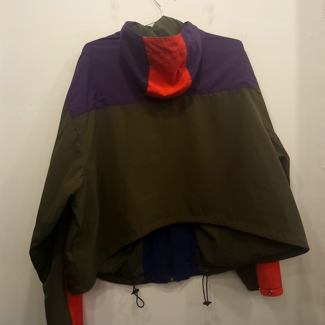 마틴로즈 컬러 블록 나일론 후드 윈드 자켓/ 100 상품이미지5