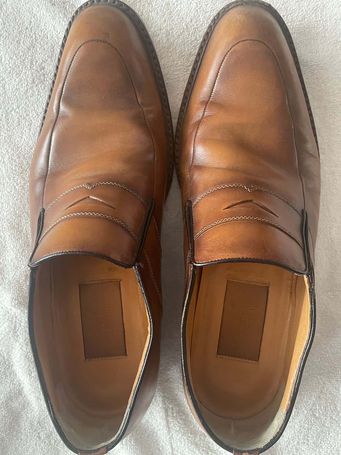 a.testoni brown loafers 상품이미지1