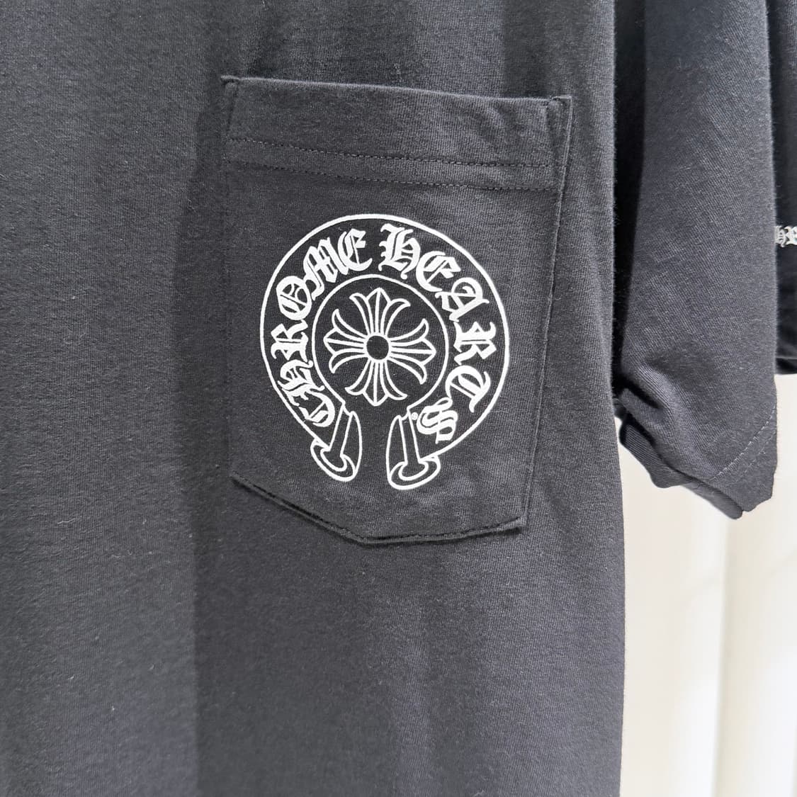 (A+/M) / 크롬하츠 홀스슈 로고 반팔 티셔츠 블랙 상품이미지3