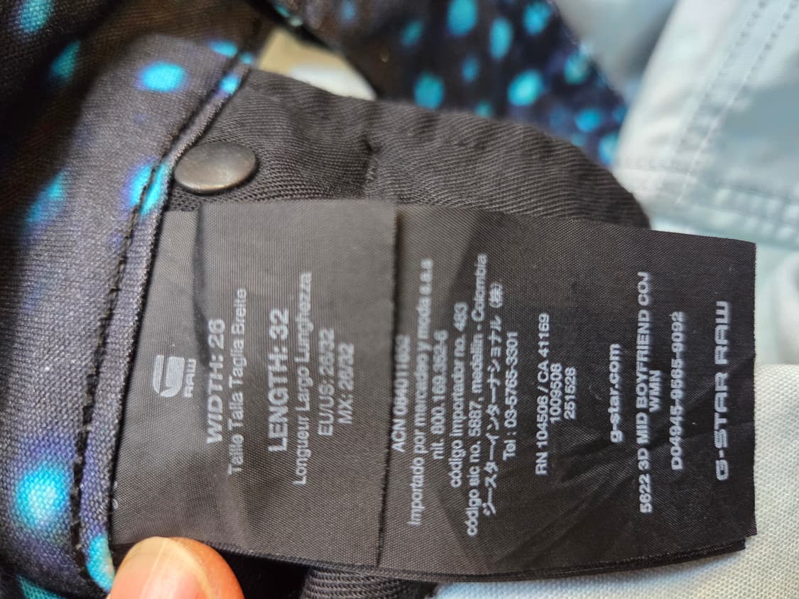 G-Star Raw 블루 도트 무늬 데님 팬츠(W26/L32)택없음 상품이미지6