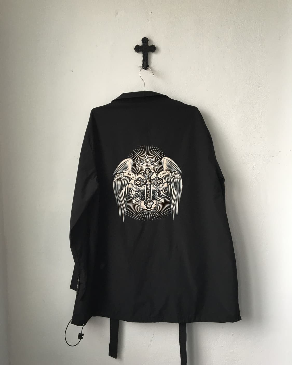 Back printing point belted jacket 상품이미지4