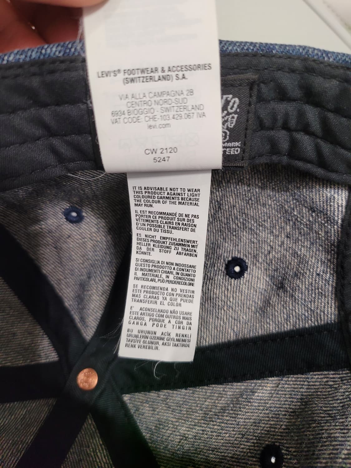 시간이 흐를수록 멋진, 리바이스의 유산 ‘투 호스’ 데님 볼캡 상품이미지5