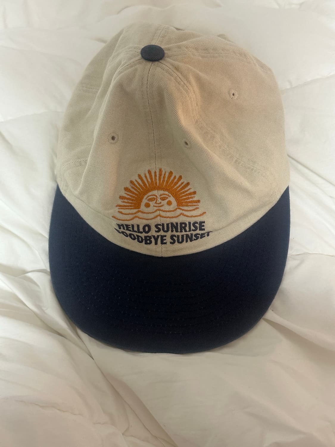 헬로선라이즈 캡모자 네이비/아이보리 상품이미지2