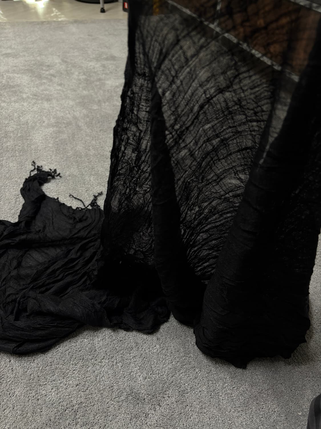 Vintage v-kei punk mood silky scarf 상품이미지3