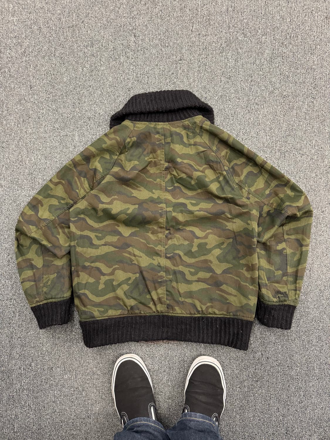 SM2 빈티지 여성 리버시블 카모 니트 점퍼 상품이미지4