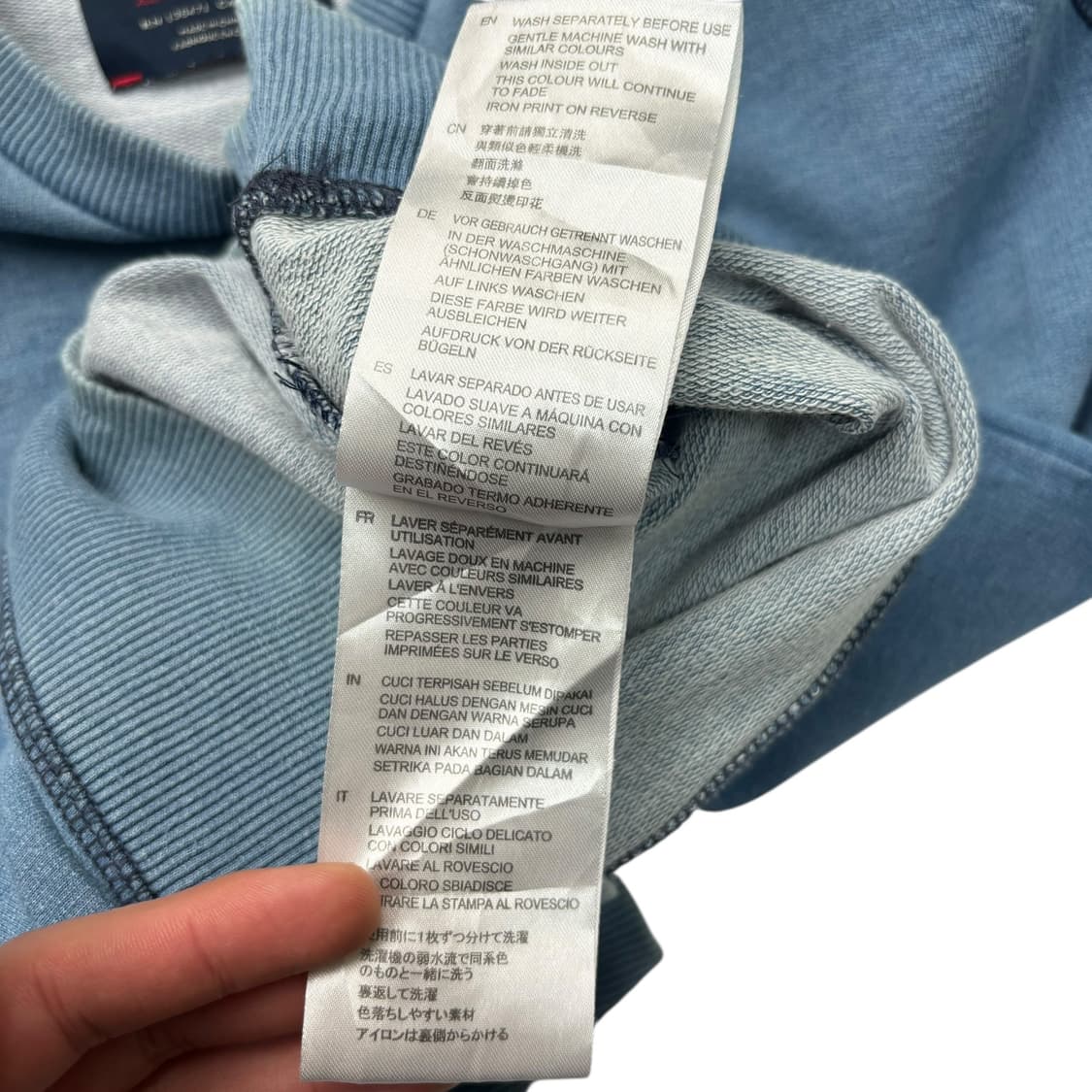 데우스 엑스 마키나 인디고 크루 스웻셔츠 M 상품이미지9