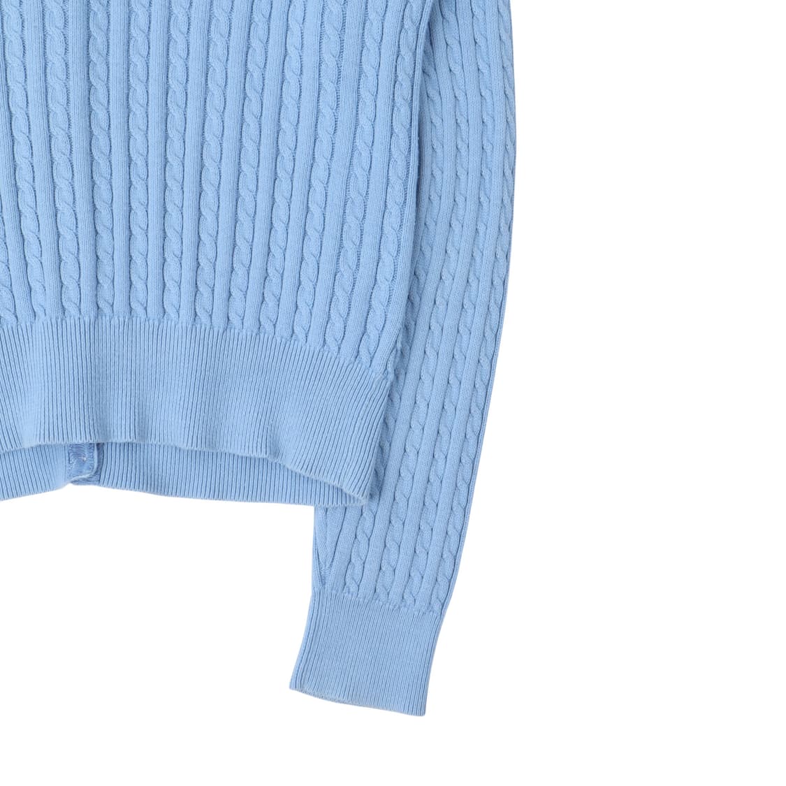 폴로 랄프로렌 라이트 블루 코튼 케이블 니트 가디건 상품이미지7