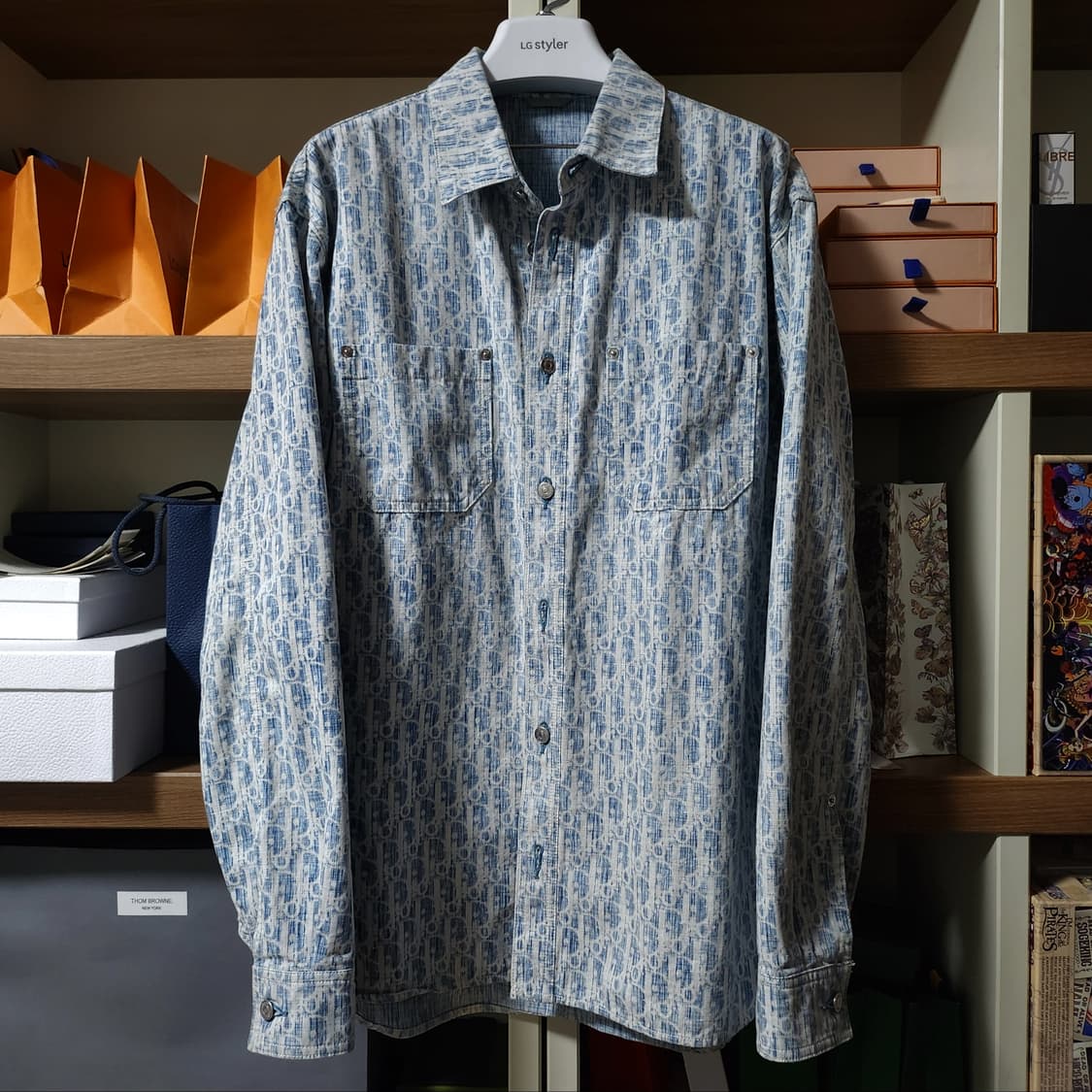 [새상품급/풀구성]디올 오블리크 카스리 오버셔츠 41사이즈 상품이미지2