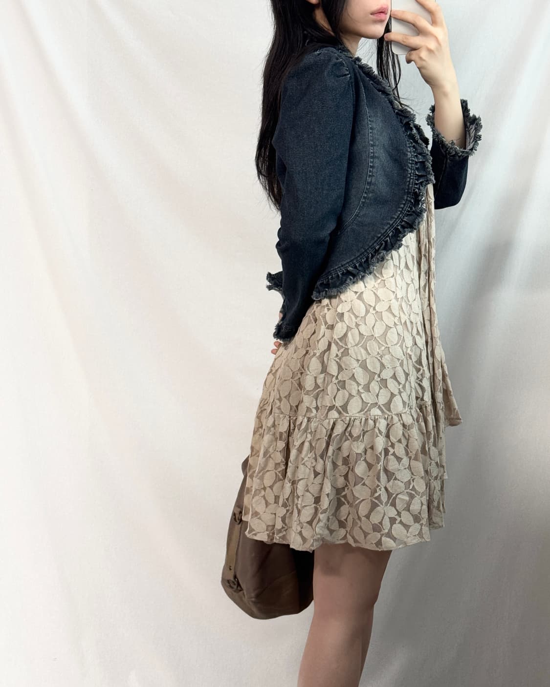 프릴 데님 자켓 상품이미지3