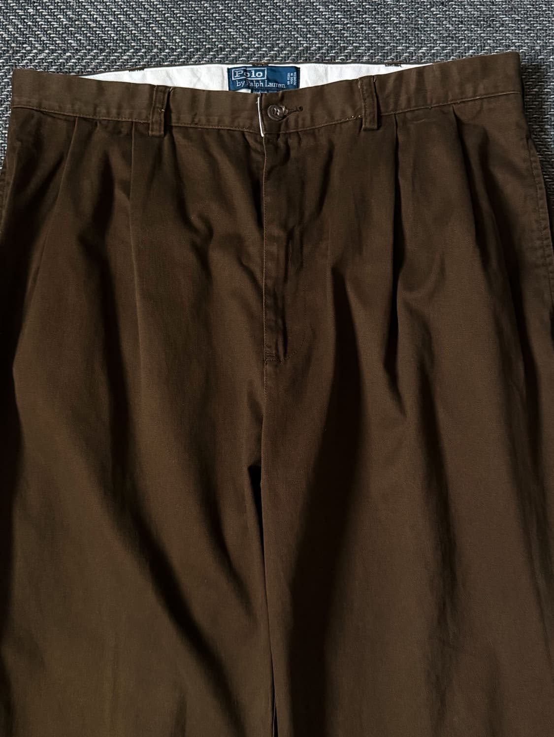 (36) 90s 폴로 랄프로렌 HAMMOND 더블 플리츠 치노팬츠 상품이미지2
