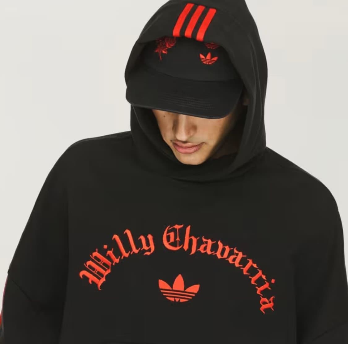 아디다스 X 윌리 차바리아 헤비웨이트 후드블랙 - S (KR 사이즈) 상품이미지1