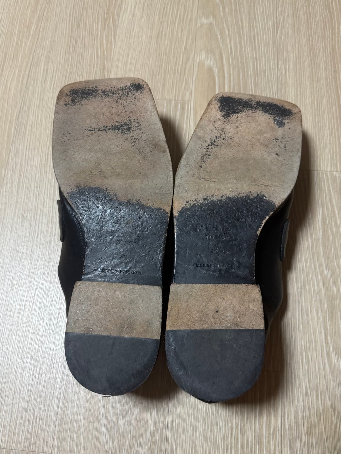 마틴로즈 블랙레더 체인 로퍼 뮬 43 상품이미지4