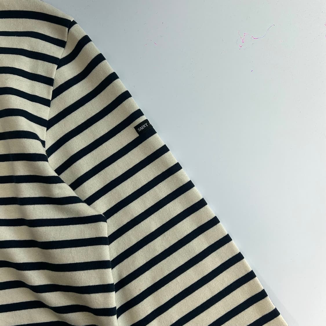 Saint james 네이비 스트라이프 패치 롱슬리브 상품이미지5