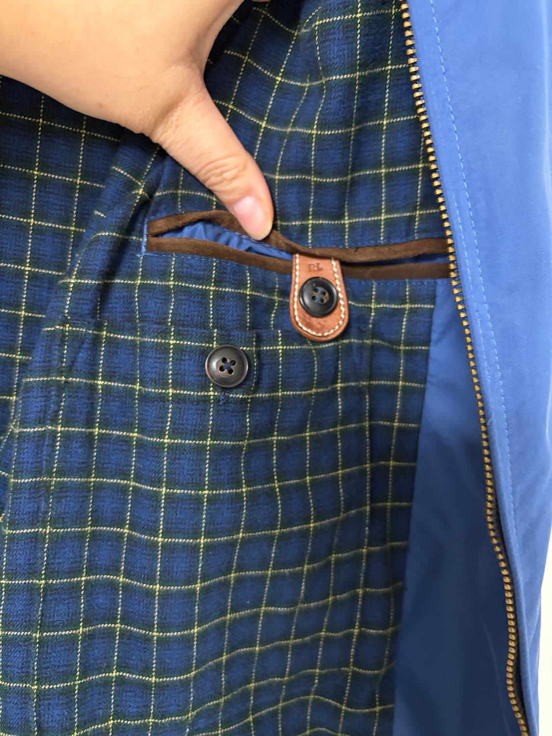 폴로 랄프로렌 드라이빙 자켓 블루 L 상품이미지7