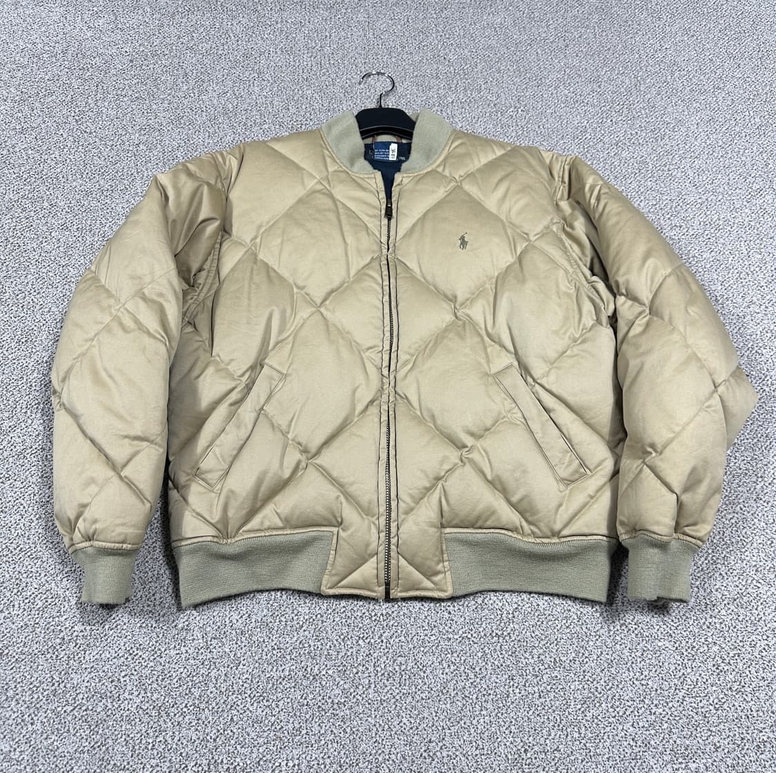 폴로랄프로렌 베이지 푸퍼 퀼팅 패딩 M 상품이미지2
