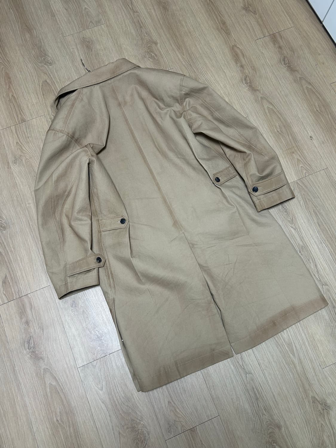 L) 렉토 빈티지 이펙트 코튼 코트 (데저트) 상품이미지4