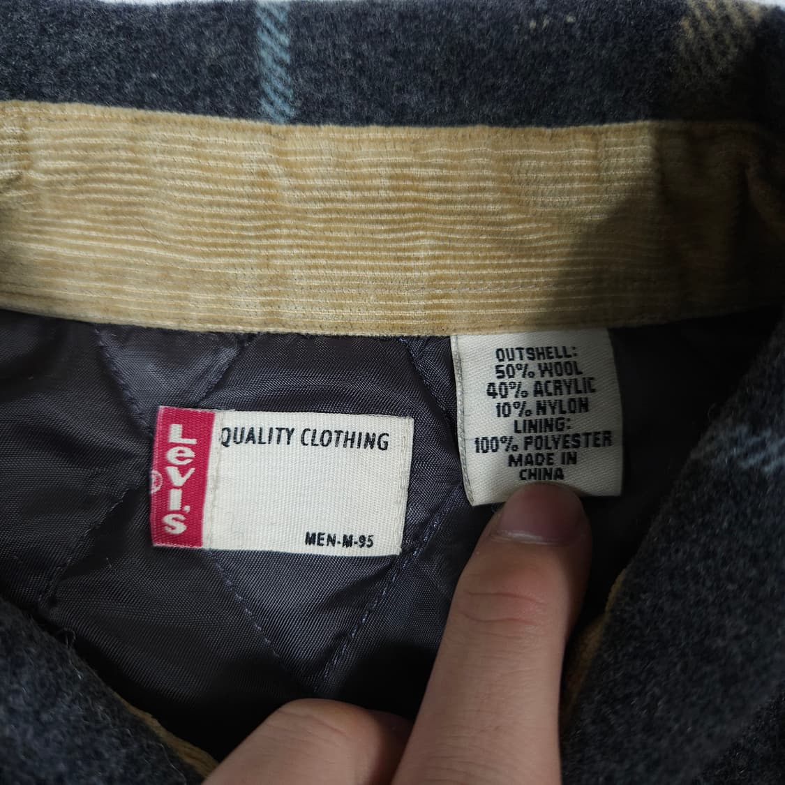 리바이스 플란넬 울 체크셔츠 상품이미지3