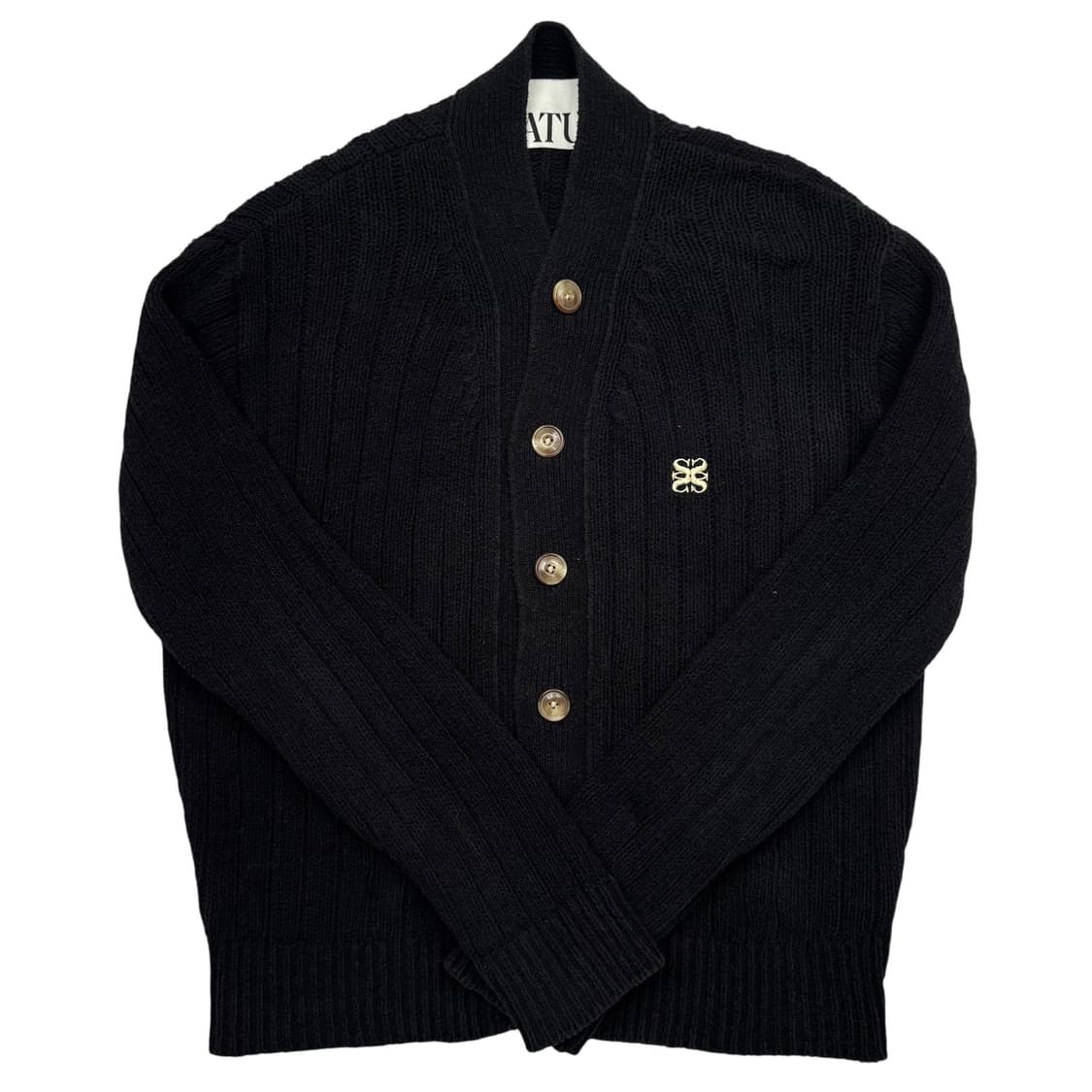 세터 파로 오버 사이즈 블랙 가디건 L 상품이미지1