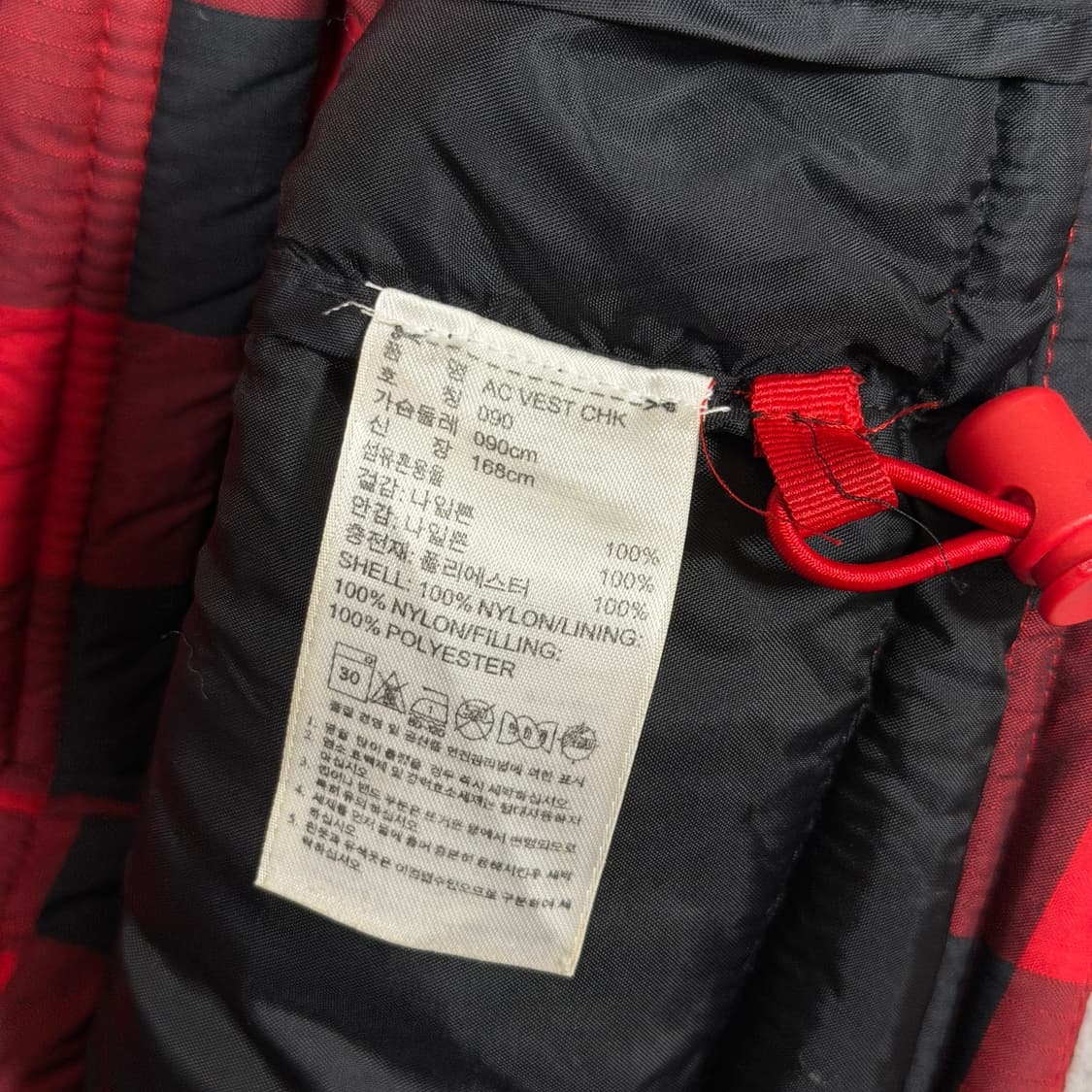 ✨ (바배) 아디다스 오리지널 패디드 체크 조끼 패딩  상품이미지4