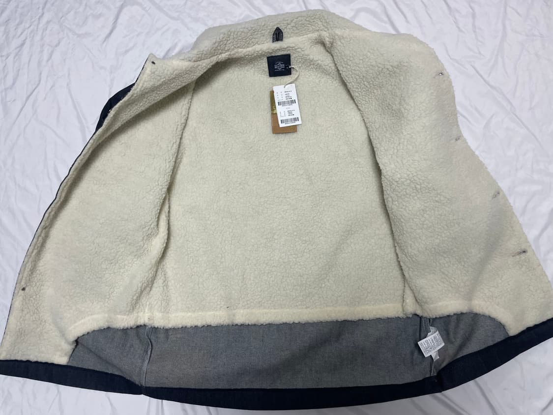 새상품 에비수 빅로고 양털 데님 자켓 상품이미지4