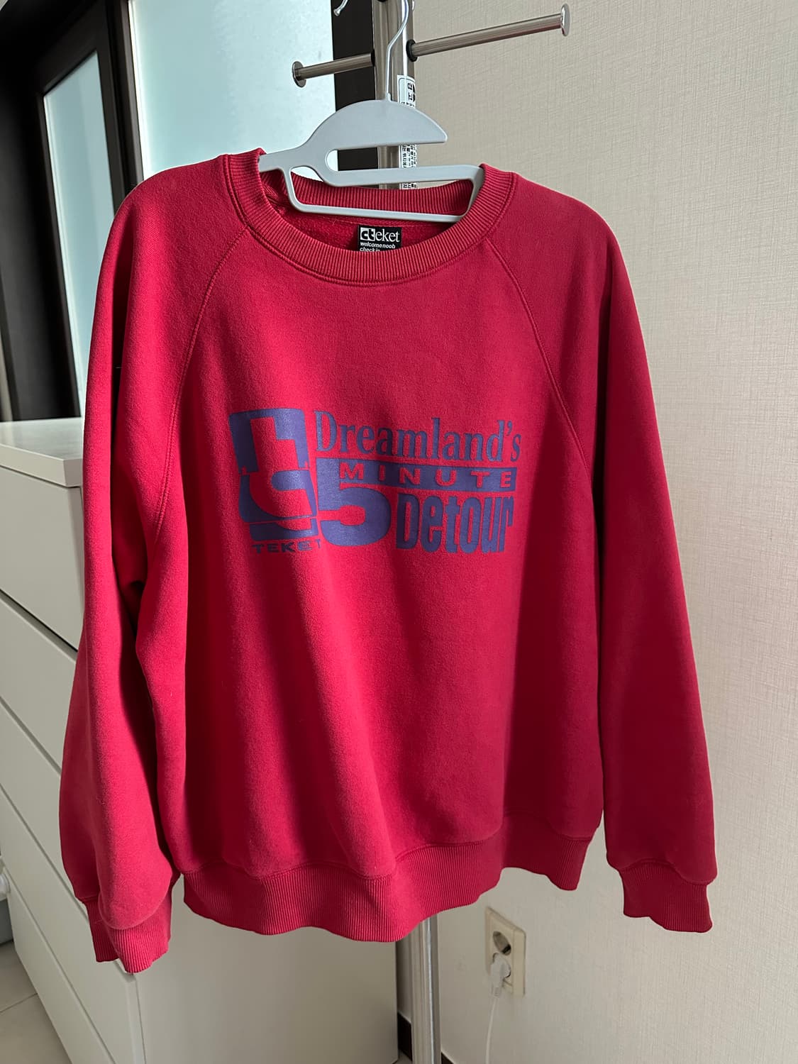 테켓 Minute Sweatshirt Red m사이즈 상품이미지5