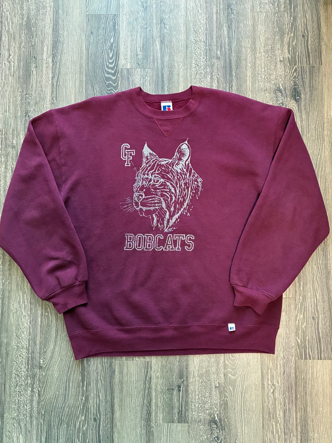 90s 빈티지 러셀 bobcats 스웻셔츠 XL 상품이미지1