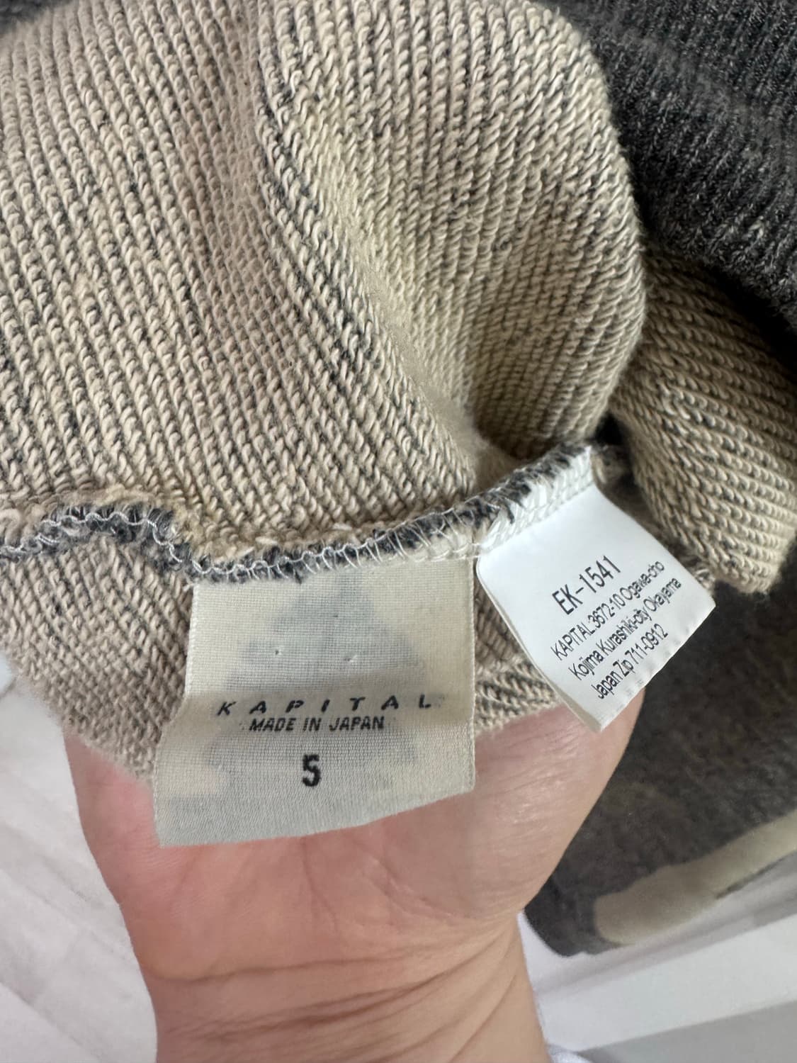 캐피탈 본 맨투맨 5사이즈 상품이미지4