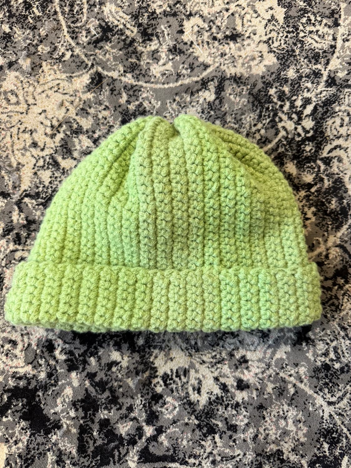 와사비색 하드니트 비니 상품이미지1