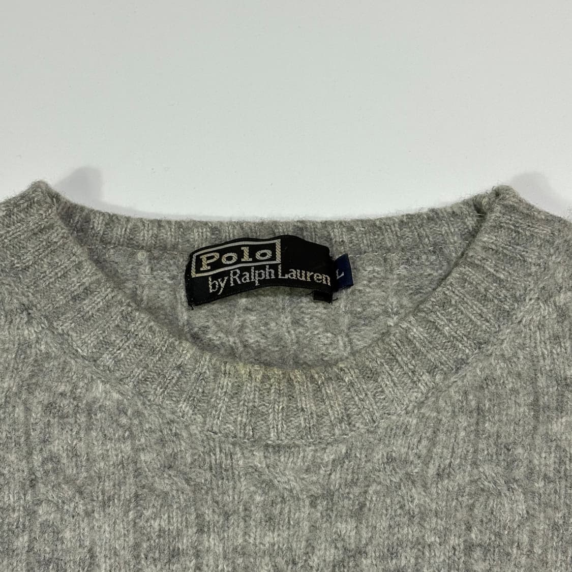 폴로 랄프로렌 그레이 케이블 니트 상품이미지4