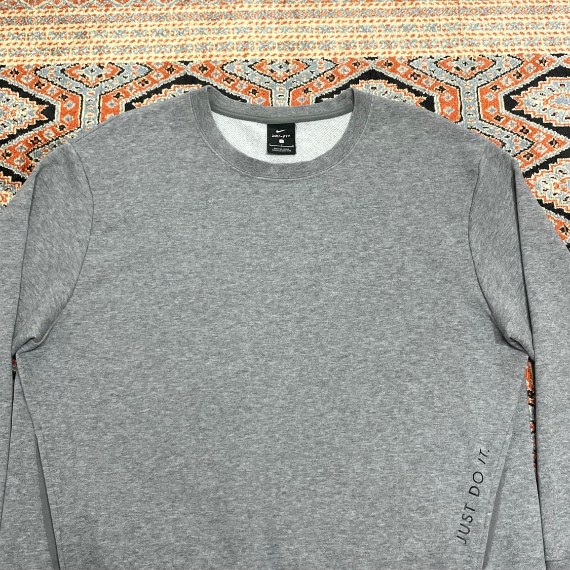 나이키 저스트두잇 그레이 맨투맨 여성L 상품이미지2