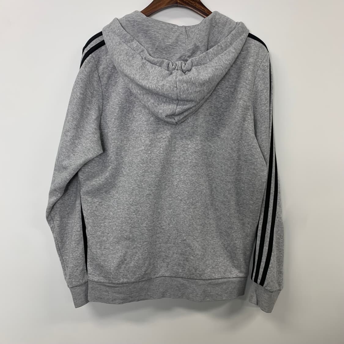 아디다스 사이드라인 그레이 후드집업 상품이미지3