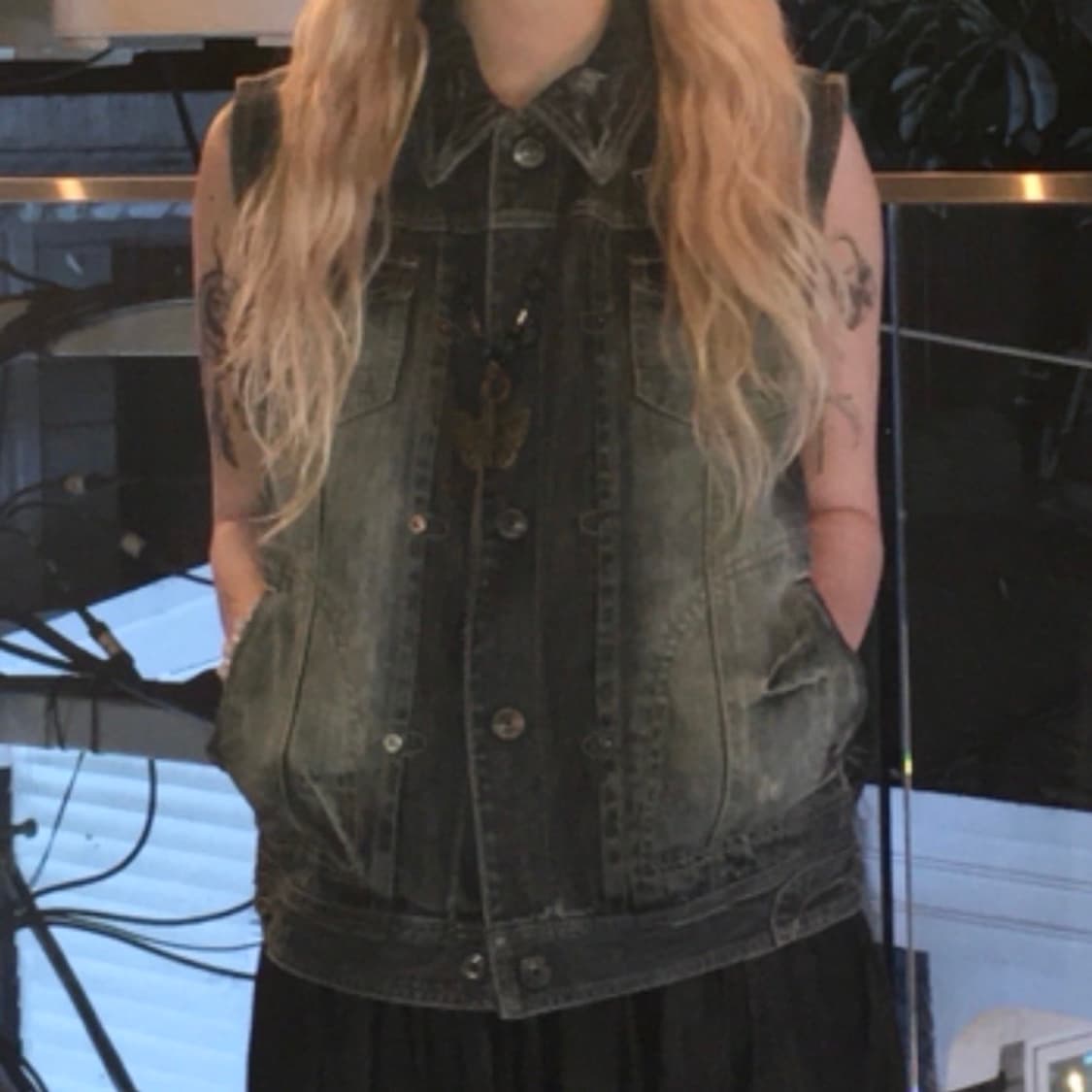 빈티지 데님 베스트 상품이미지1