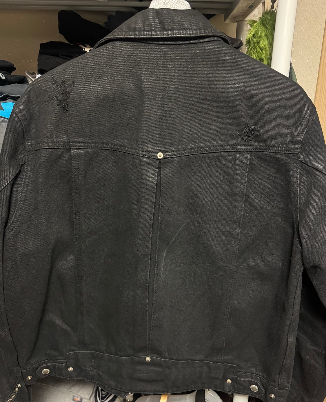 넥스트도어립스 코팅 트러커 블랙 자켓 2size 상품이미지2