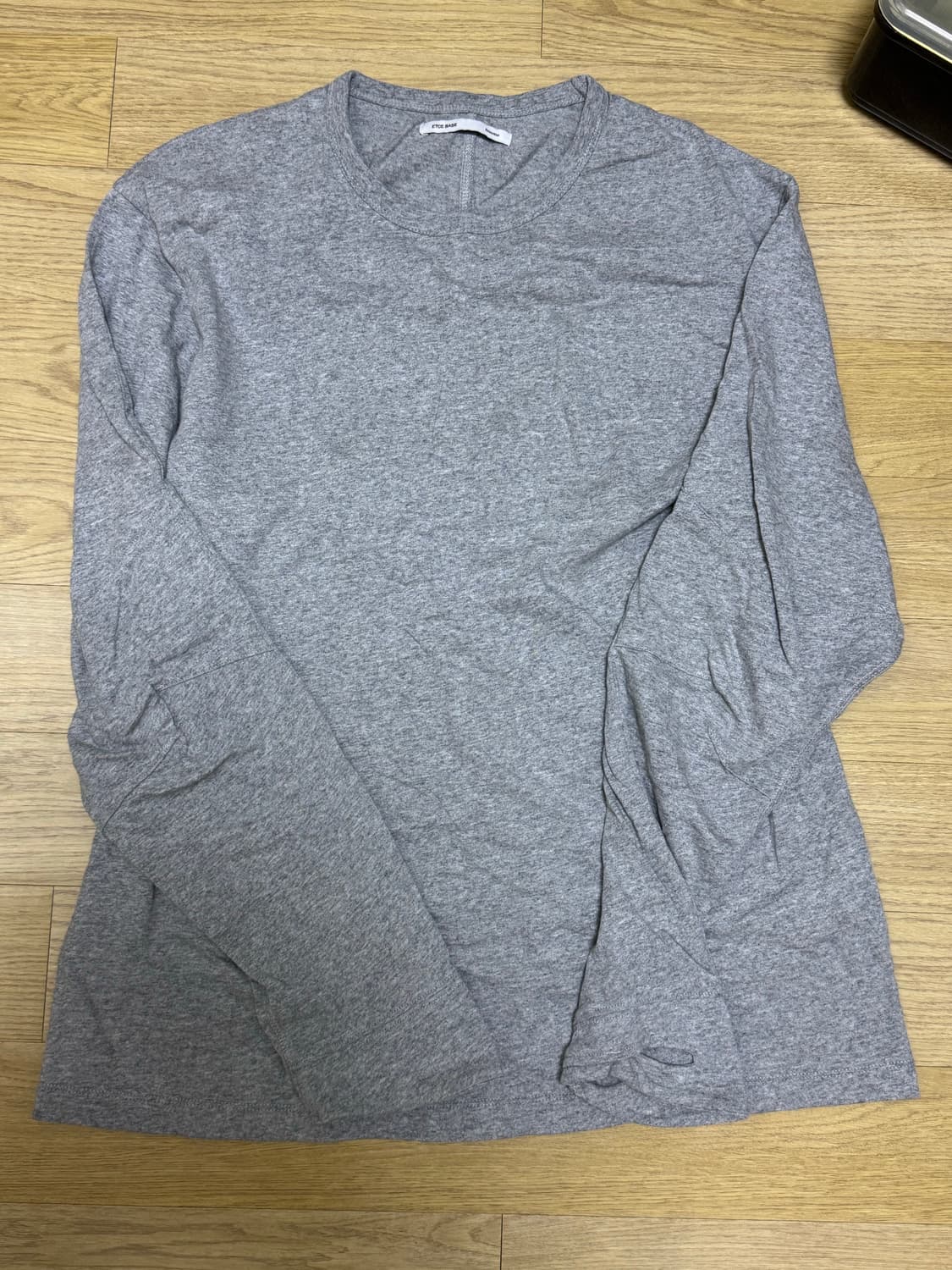 ETCE 이티씨이 글로브 롱슬리브 멜란지 그레이 XL 상품이미지3