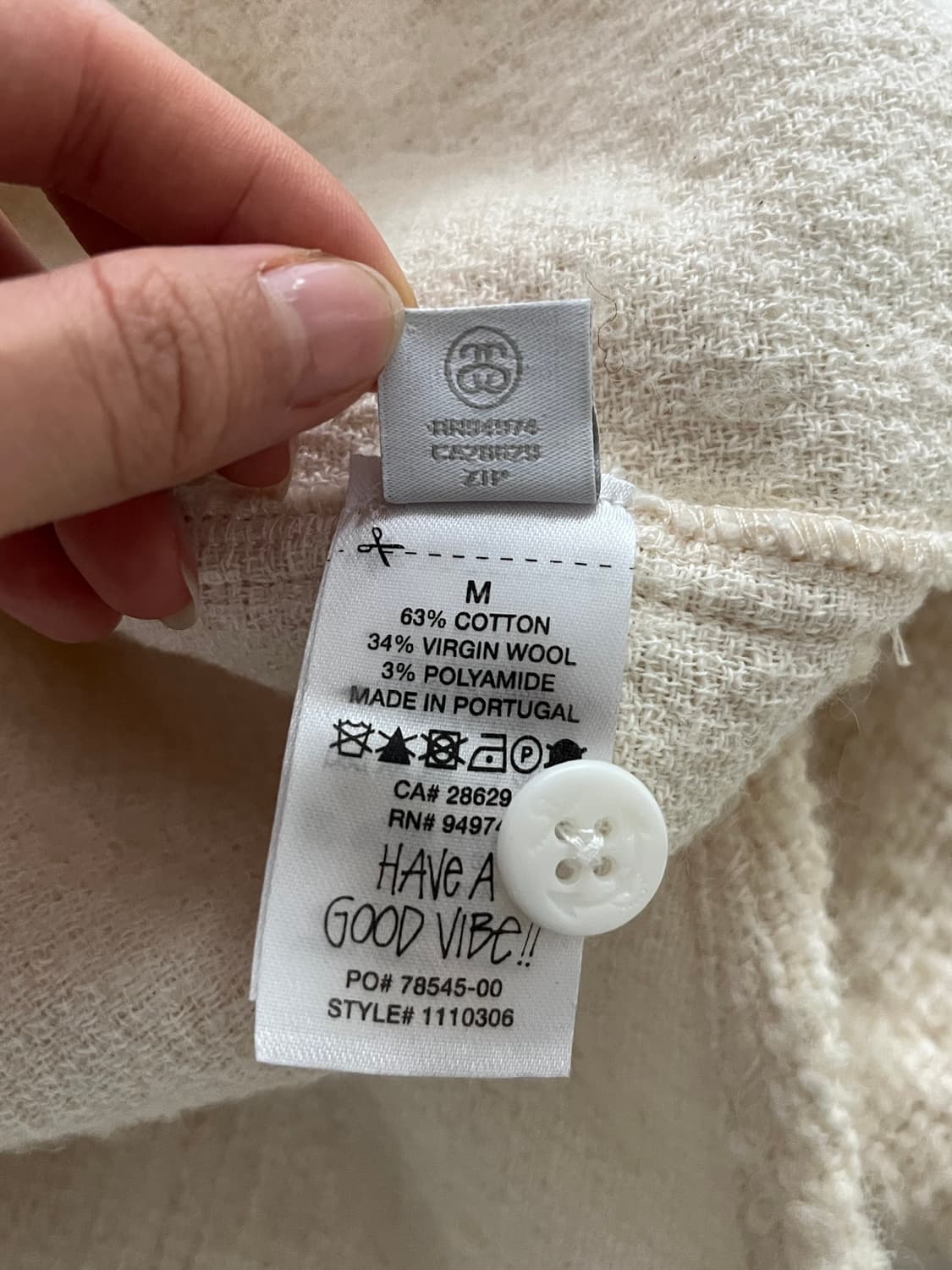 Stussy 스투시 부클 아이보리 CPO 셔츠 상품이미지7