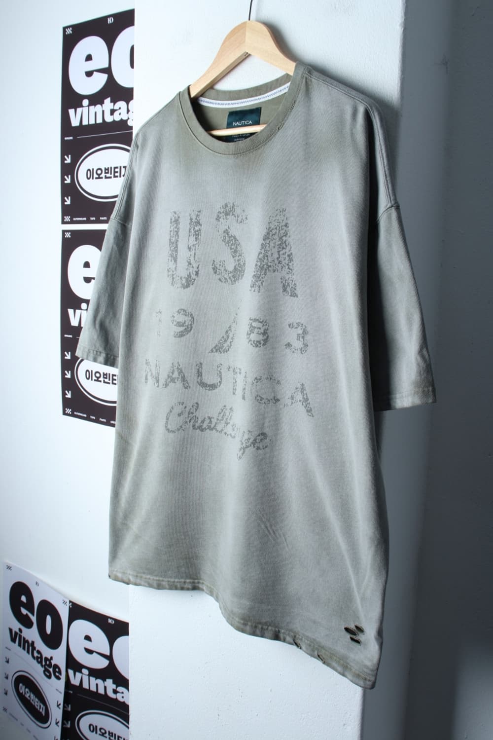 (XL-3XL) 노티카 반팔 티셔츠 언더마이카 협업 그런지-H32223 상품이미지1