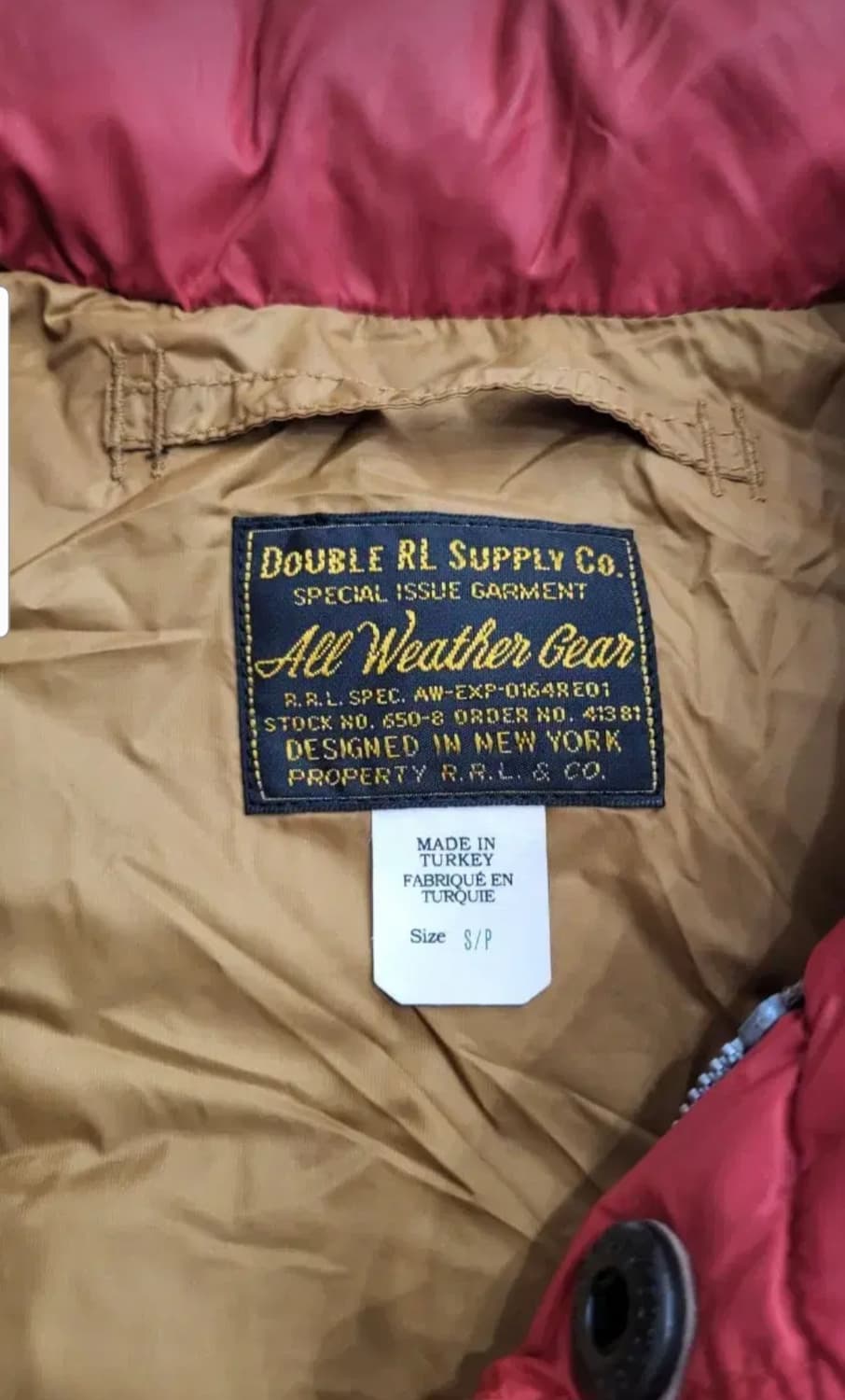 더블알엘 RRL 퀄티드 패딩 베스트 S 상품이미지3